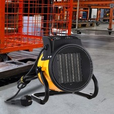 Electric Fan Heater 2KW Industrial Workshop Blow Space Heater Fire Air Warmer UK