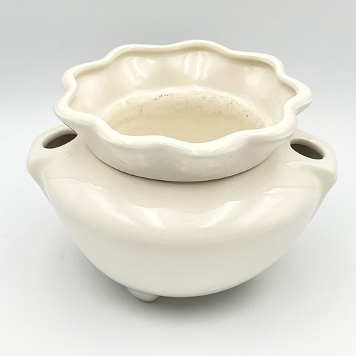 Ceramic african violet white - ceramic,