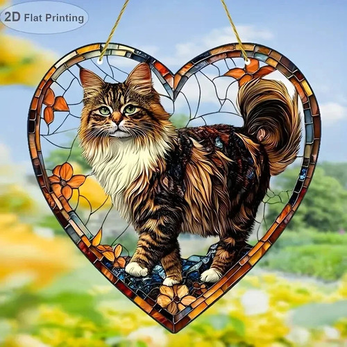 Cat heart maine - heart, flower