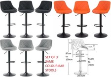 3 X Bar Stools Chairs