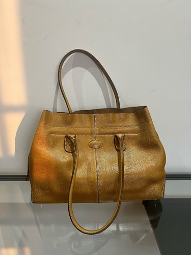 Tod bag tan leather - tod's,