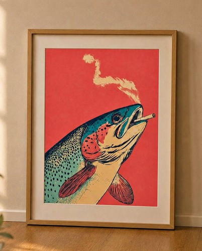 Smoked salmon wall - smoked,