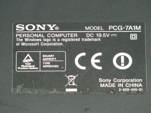 Bottom case sony vaio pcg - sony, pcg-7a1m