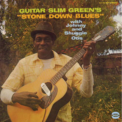 Guitar slim green stone - green, down