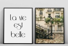 Set of 2 Paris Lovely Bike