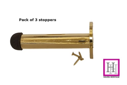 Door stop brass finish - door,