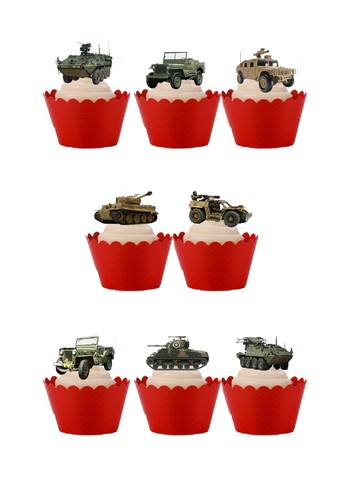 Cake toppers military - toppers,