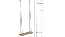 Swing rope ladder climbing - swing-,