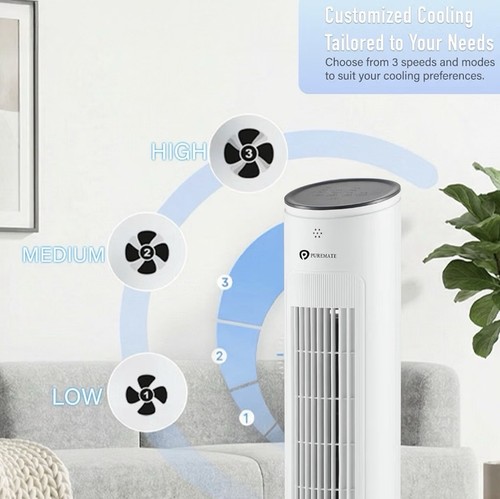 Puremate inch tower fan - puremate, 43-inch