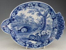 Antique Pottery Pearlware Blue