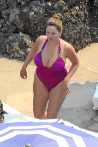 Kelly brook purple swimsuit - brook, in