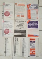 GMPTE Greater Manchester transport bus timetables 1990's service changes GMS GMN