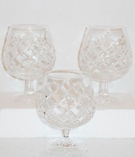 CUT CRYSTAL Brandy Glasses