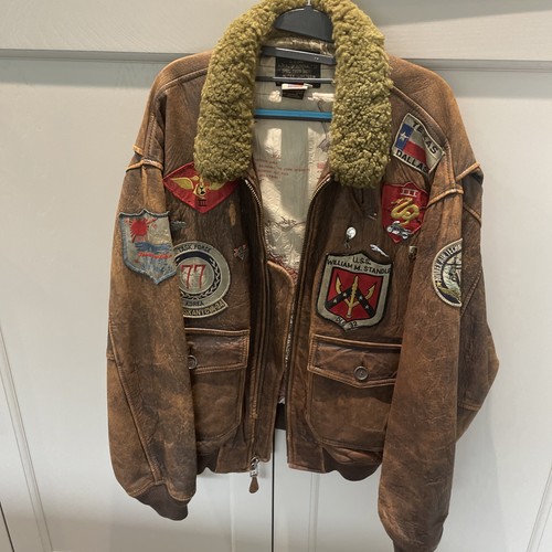 Avirex men leather - avirex, bomber