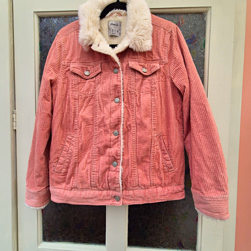Denim pink corduroy faux - denim,