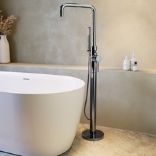 Chrome Freestanding Bath