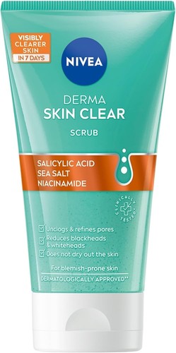 Nivea derma skin clear scrub - nivea,