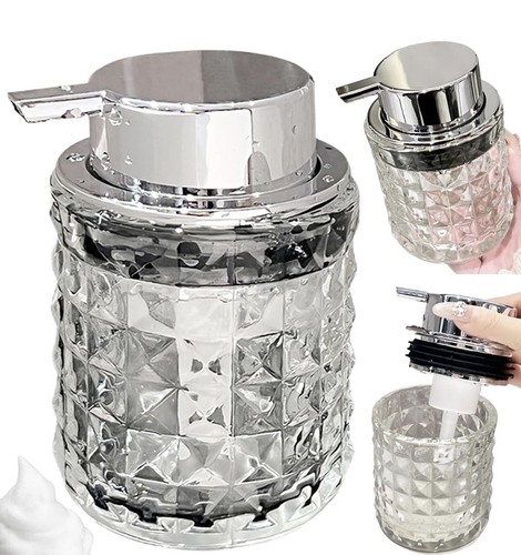 Glass foaming soap dispenser - glass,