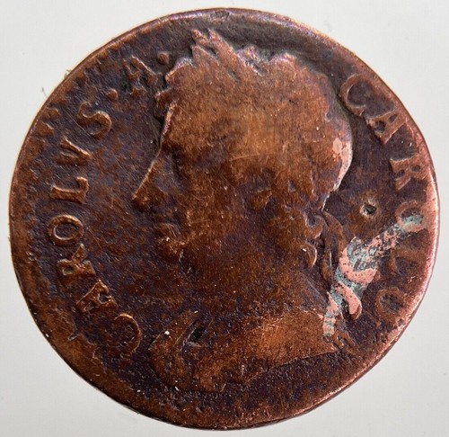 1675 charles 2nd farthing - ii,