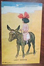 F E Morgan Comic LADY GODIVA  ON DONKEY : 1922