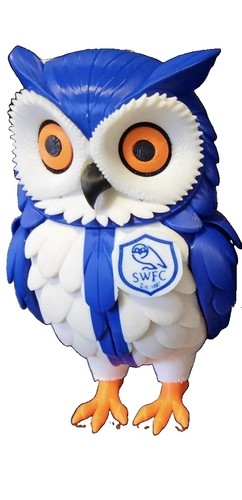 Swfc owl printed - printed, 18cm