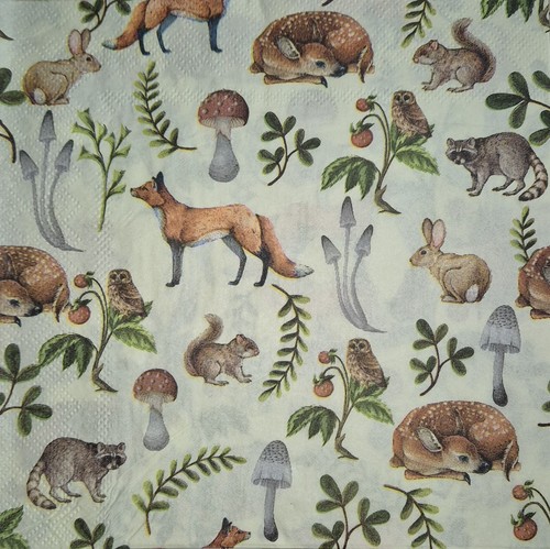 Single napkins decoupage - x,