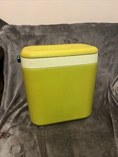 Retro Vintage Cool Box - Green - Quattro Elle Urgnano Magnetic Lid Made in Italy