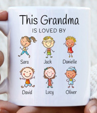Personalised Grandma Grandad  Mug, Grandad Mug, Grandma gift, Grandma Mug