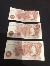 Ten Shilling Notes Collectible