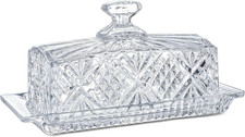 8Inch Vintage Glass Butter