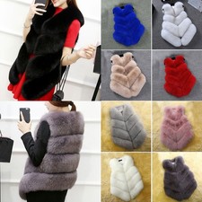 Women Fluffy Faux Fur Gilet