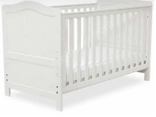 Mothercare Addington Baby CotBed, Mamas & Papas Pocket Sprung Mattress, Bed Rail