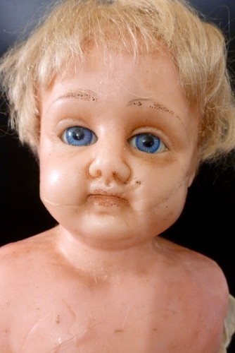 Antique doll wax - antique,