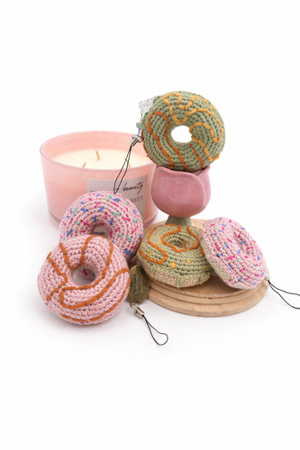 Crochet keychain cute - cute, food