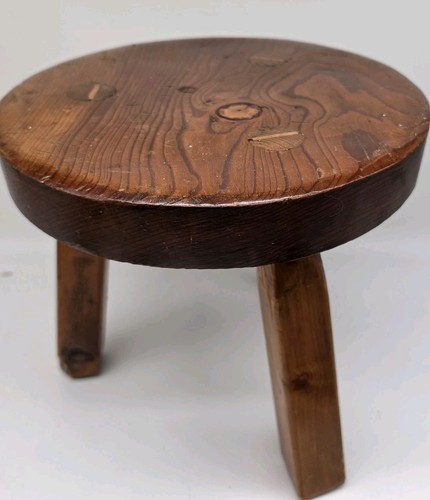 Mcm wood tripod milking stool - wood,
