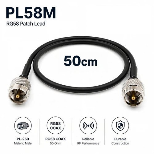 Patch lead standard rg58 - lead,
