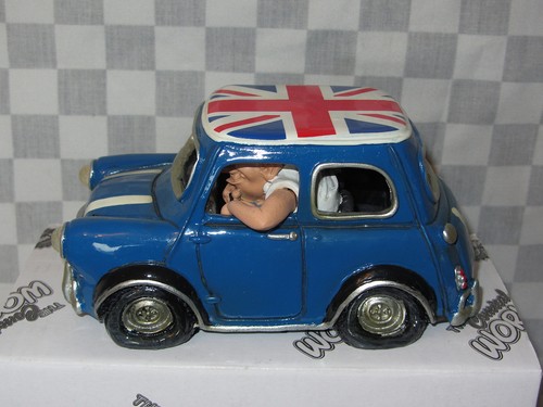 Resin caricature blue union - blue,