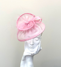 Pale Pink Small Disc Fascinator