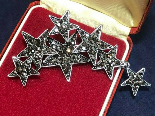 Star brooch sparkly crystal - star,