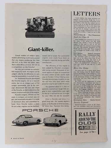 1964 porsche 356 original road - 356,