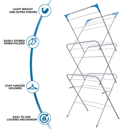 Tier foldable clothes airer - tier,