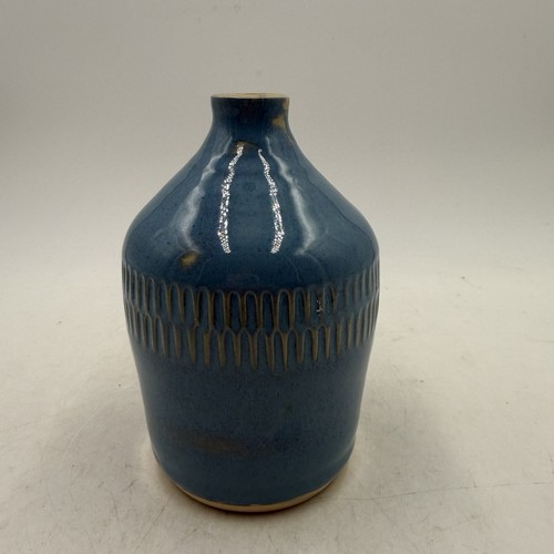 Studio art pottery vase - pottery,