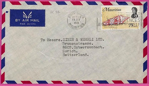 Am0682 mauritius postal - -,
