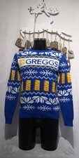 Greggs Sausage Roll Novelty Christmas Jumper Size Small (XM4-12) Small Flaw