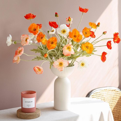 Stem faux bouquet silk plants - silk,