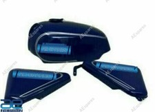 Compatible With Norton Commando Roadster 750 850 Blue Petrol Tank+Panel Set @Vi