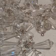 Large Job / Bulk Lot of  150 Vintage Chandelier Crystal Glass Drops
