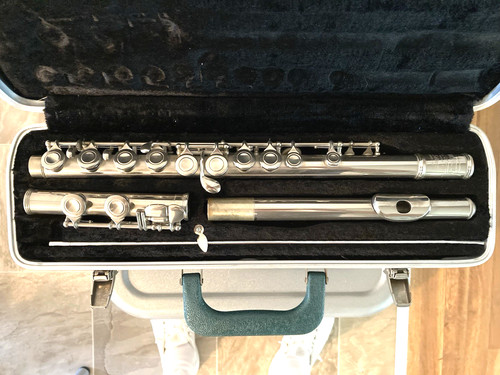 Bundy flute silver case - bundy,