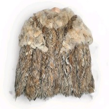 Vintage Real Fur Collared Coat