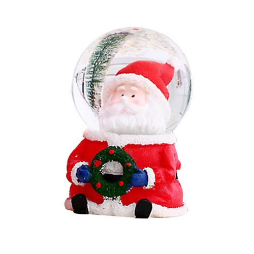 Resin lighted christmas globe - resin,